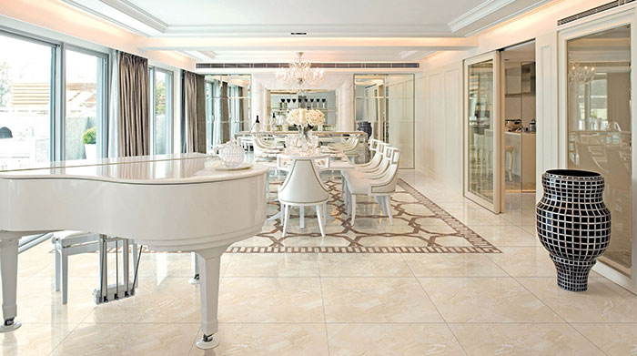 香蕉APP直播陶瓷砖全抛釉瓷砖KYS8061-KKYP8069-KYS8068餐厅效果图