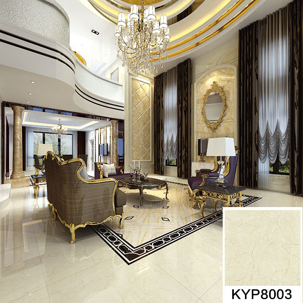 香蕉APP直播陶大理石瓷砖：金线莎安娜KYP8003 铺贴效果