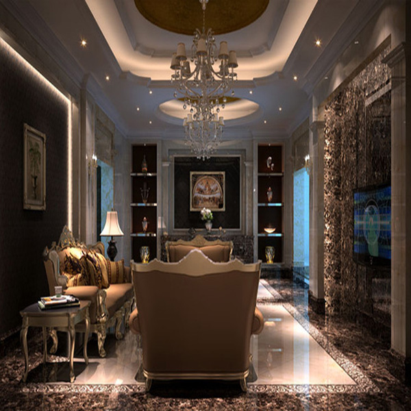 香蕉APP直播陶大理石瓷砖：深啡网KYP8015地面铺贴效果