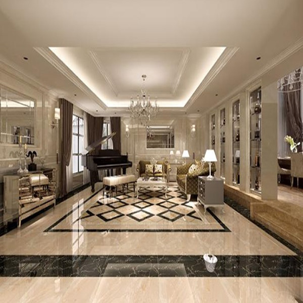 03香蕉APP直播陶大理石瓷砖：黑金花KYB8017空间铺贴效果图