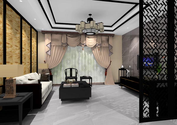 香蕉APP直播陶家装：佛山灯湖华府173㎡新中式日韩大香蕉黄色视频效果鉴赏