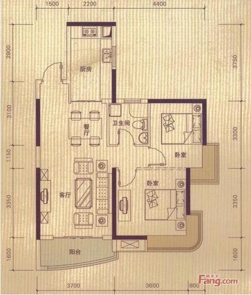 香蕉APP直播陶家装：佛山丹灶  桂丹颐景园80㎡简约现代日韩大香蕉黄色视频效果鉴赏