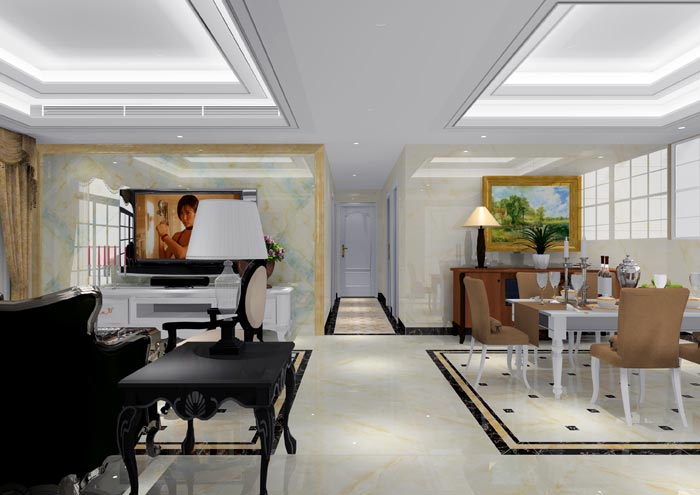 香蕉APP直播陶家装：佛山恒宝御龙湾128㎡的欧式风格日韩大香蕉黄色视频鉴赏