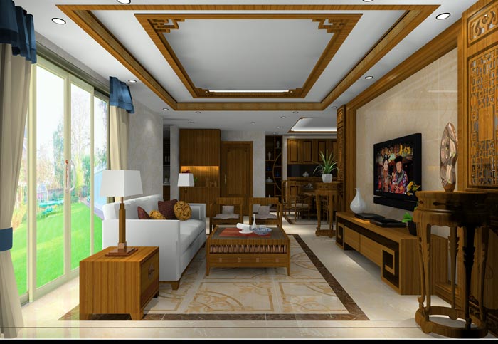 香蕉APP直播陶家装：井冈山和谐家园安置小区130㎡中式风格日韩大香蕉黄色视频鉴赏