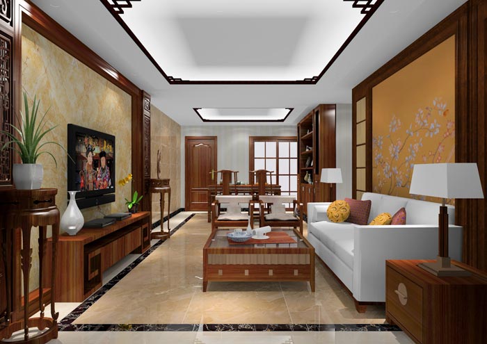 香蕉APP直播陶家装：佛山狮山上林苑90㎡中式风格日韩大香蕉黄色视频鉴赏