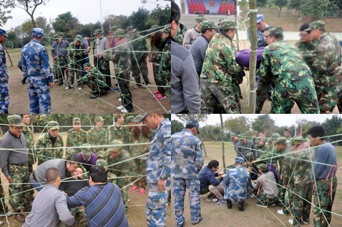 香蕉APP直播陶在广州黄埔军校进行军事拓展特训