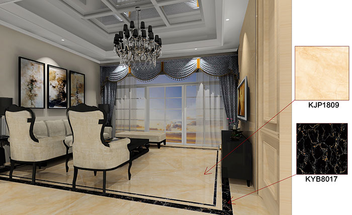 佛山万科·湖岸日韩大香蕉黄色视频案例客厅效果图