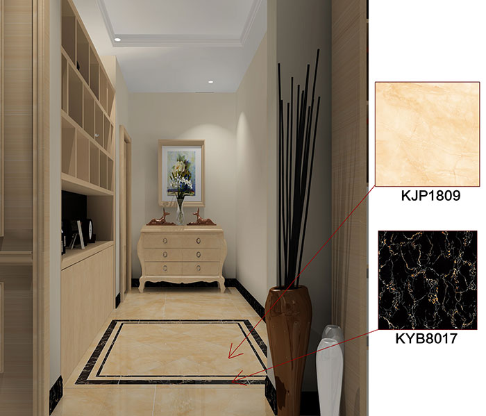 佛山万科·湖岸日韩大香蕉黄色视频案例玄关效果图