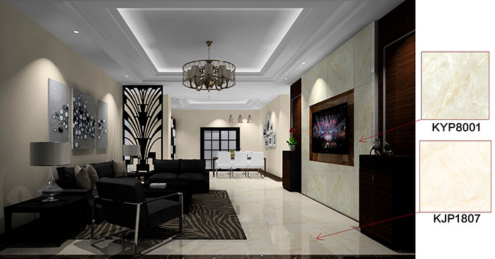 佛山万科·湖岸日韩大香蕉黄色视频案例客厅效果图