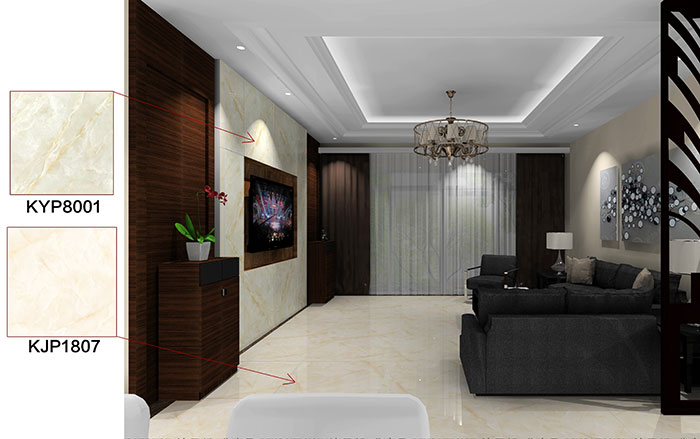 佛山万科·湖岸日韩大香蕉黄色视频案例客厅效果图