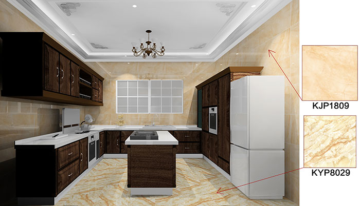 佛山万科·湖岸日韩大香蕉黄色视频案例厨房效果图